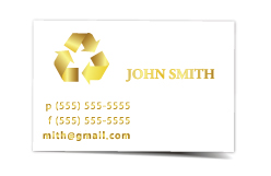 foil stamped business cards